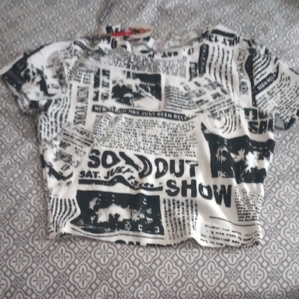 Garage Black and White Graphic Kids Tee